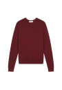 Crew neck sweater with logo in merino wool - Eddie