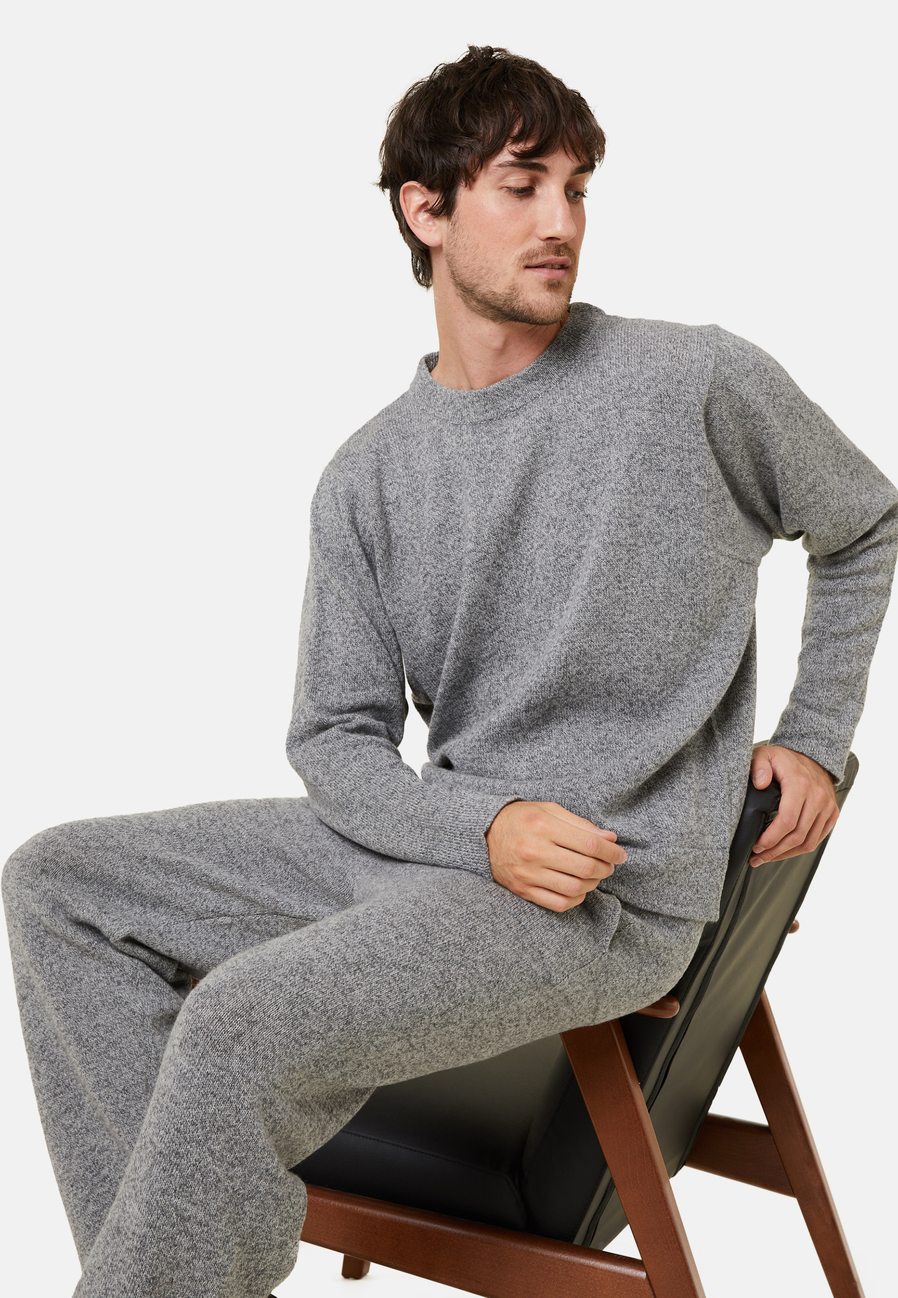 Wool and cashmere round neck sweater - Fado