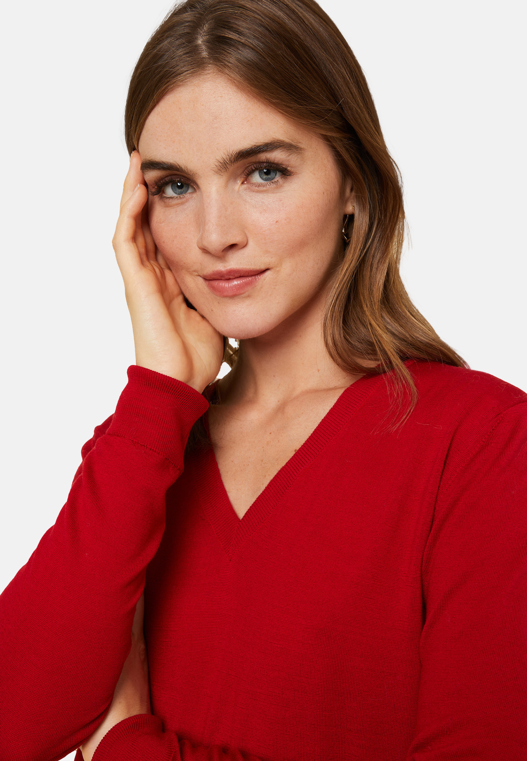 Merino wool V-neck sweater - Arya