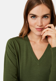 Merino wool V-neck sweater - Arya