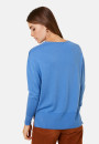 Merino wool V-neck sweater with slits - Aurora