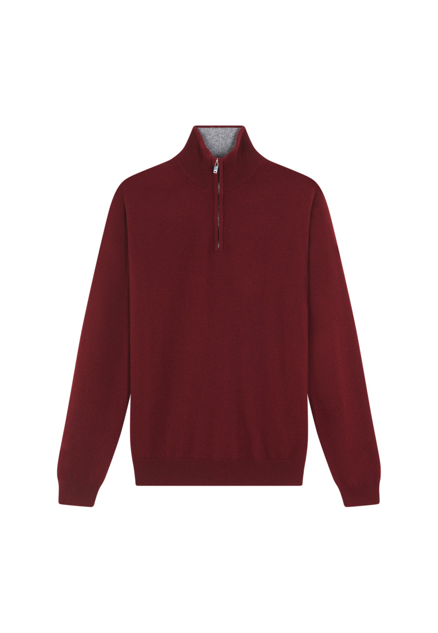 Cashmere sweater with trucker collar - Emile