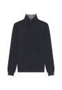 Cashmere sweater with trucker collar - Emile