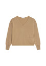 Short cashmere sweater with pocket - Balba