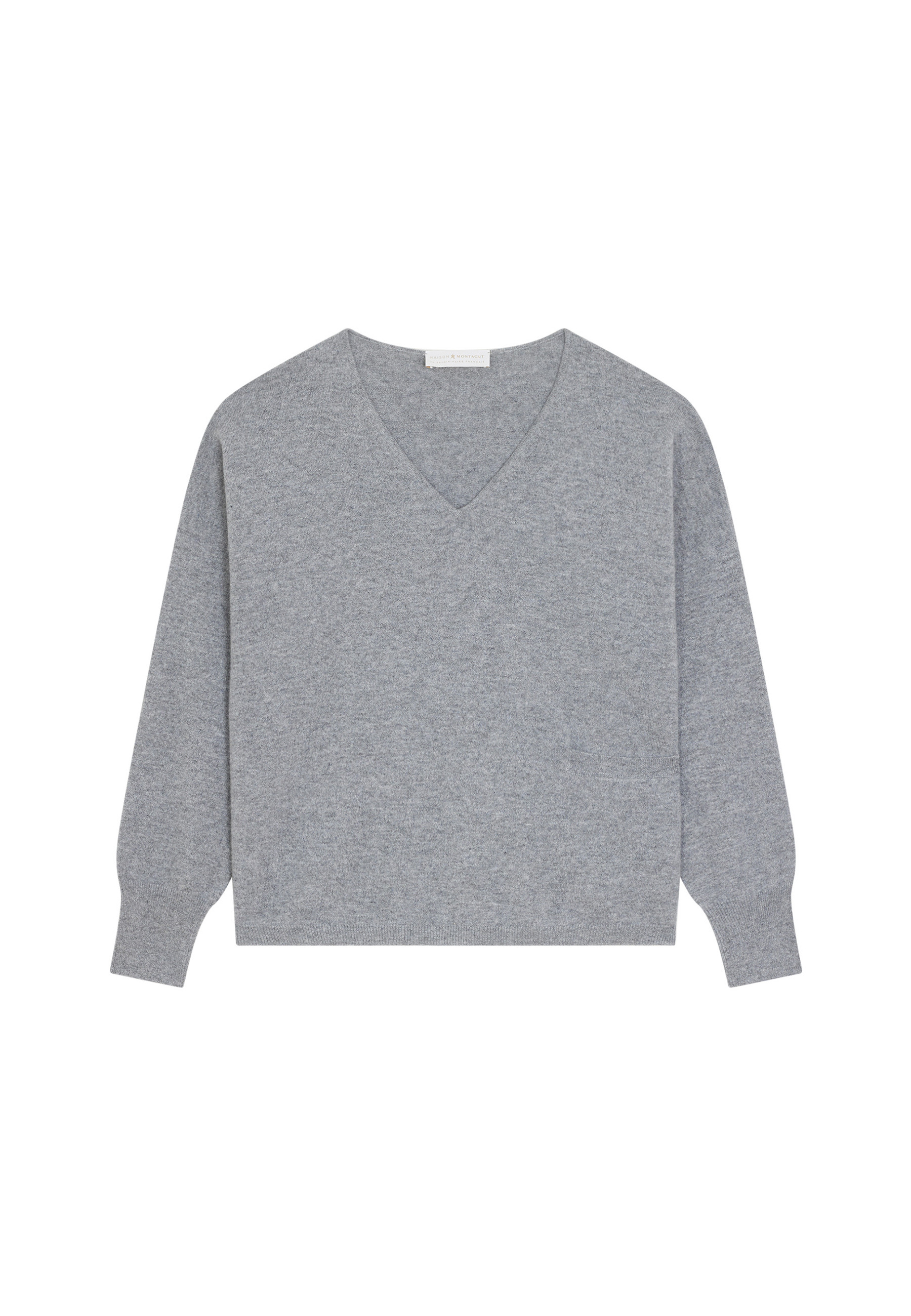 Short cashmere sweater with pocket - Balba