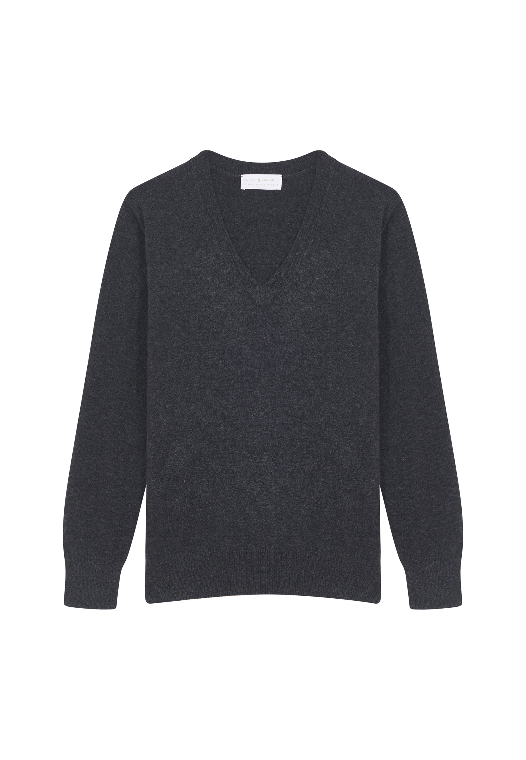 Pull col V en cachemire - Abel 7852 celadon - 94 Vert amande