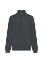 Trucker neck sweater with logo in merino wool - Ryan