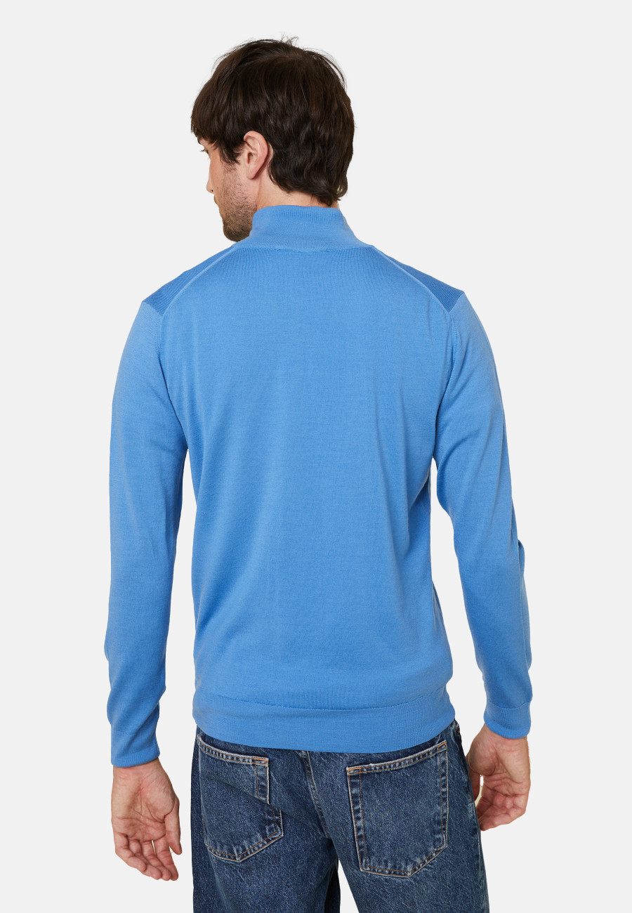 Suéter de gola redonda com logotipo de lã merino Ryan