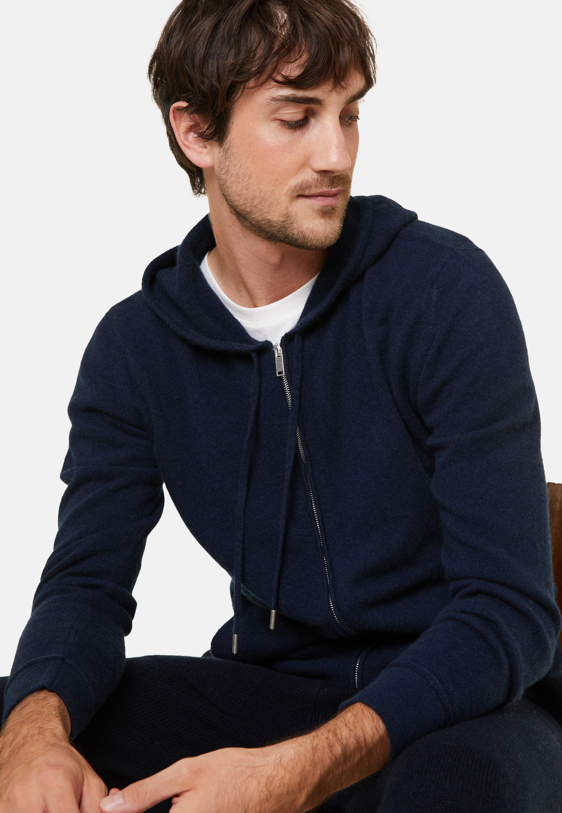 Cashmere Zip Hoodie - Bradley