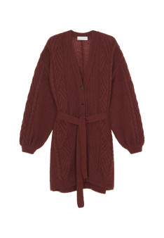 Balloon sleeve buttoned mohair coat - Galilee