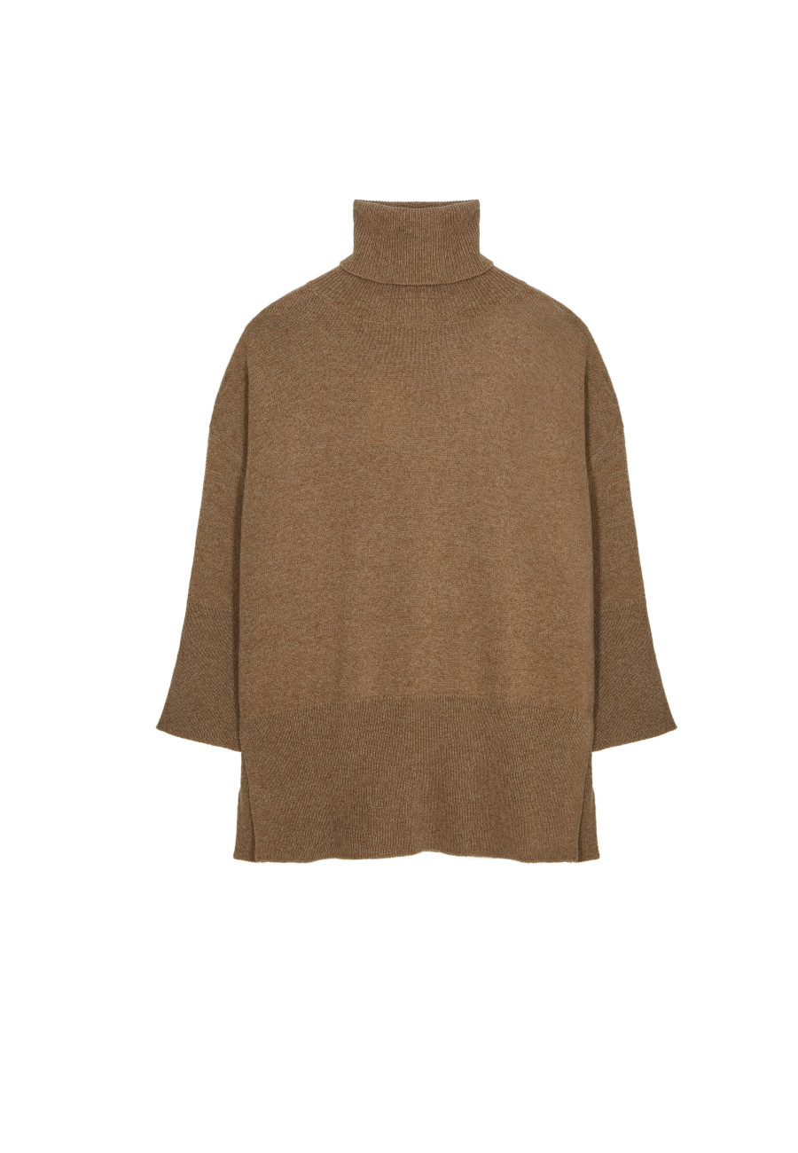 Long loose sweater in wool and cashmere - Galice