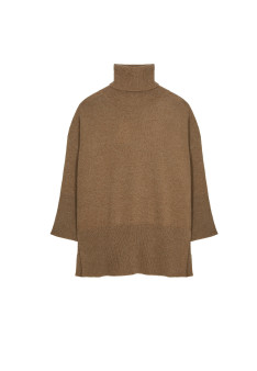 Long loose sweater in wool and cashmere - Galicia