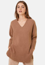 Loose sweater with slits in recycled cashmere and wool - Darius