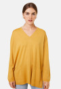 Loose V-neck sweater with pockets in merino wool - Albertine
