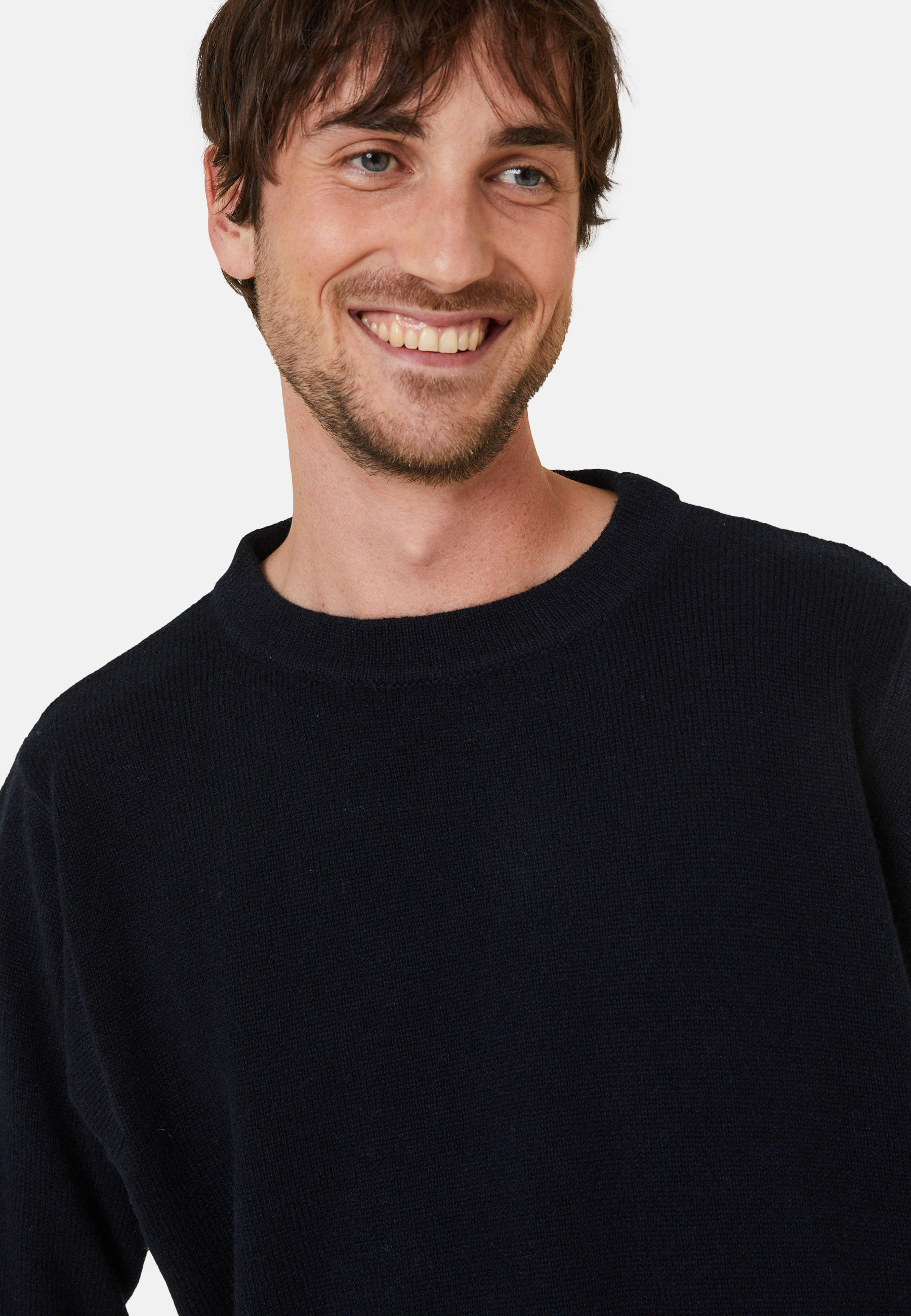 Pull col rond en laine et cachemire - Fado