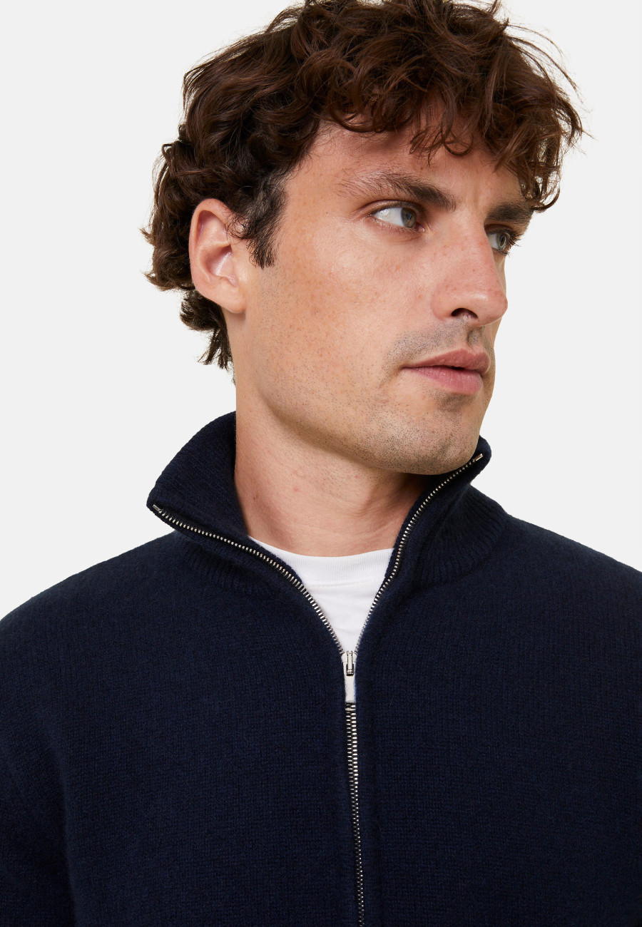 Cardigan de cashmere com zíper e 4 camadas - Balthazar