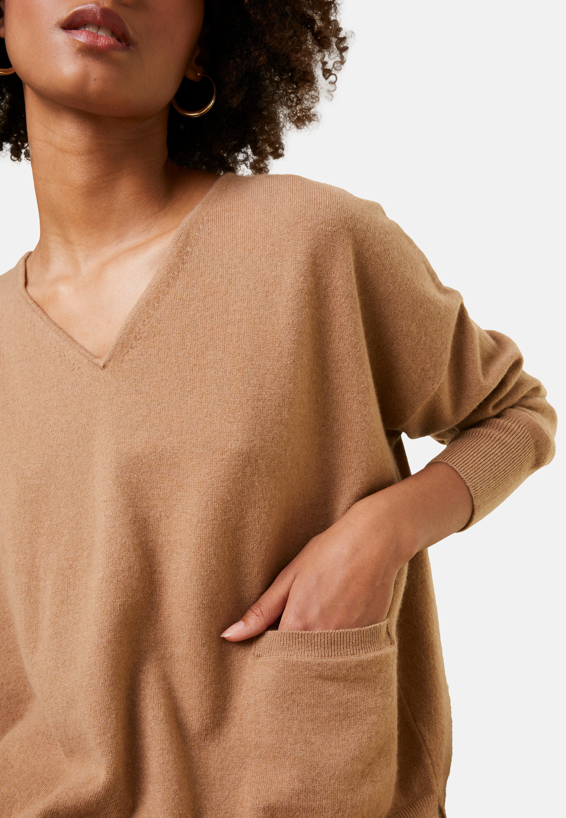 Pull court en cachemire avec poche - Balba