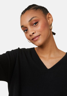 Pull court en cachemire avec poche - Balba