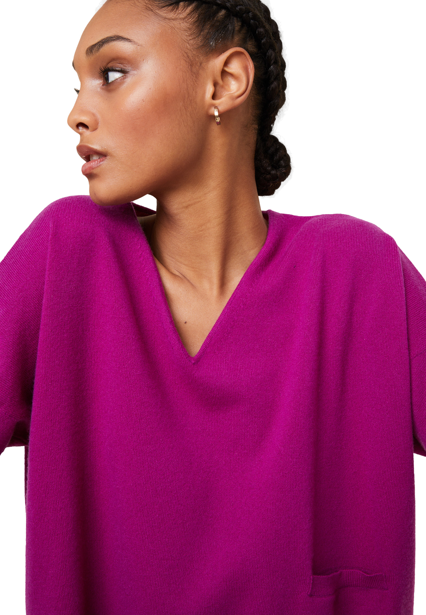 Pull court en cachemire avec poche - Balba