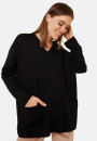 Loose V-neck sweater with pockets in merino wool - Albertine