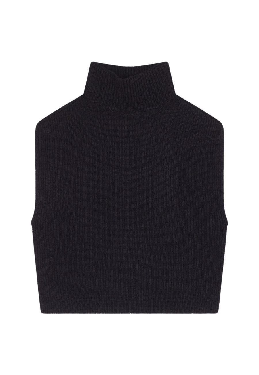 Cashmere blend sleeveless high-neck sweater - Dalya