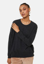 Loose-fit buttoned cashmere round-neck sweater - Acene