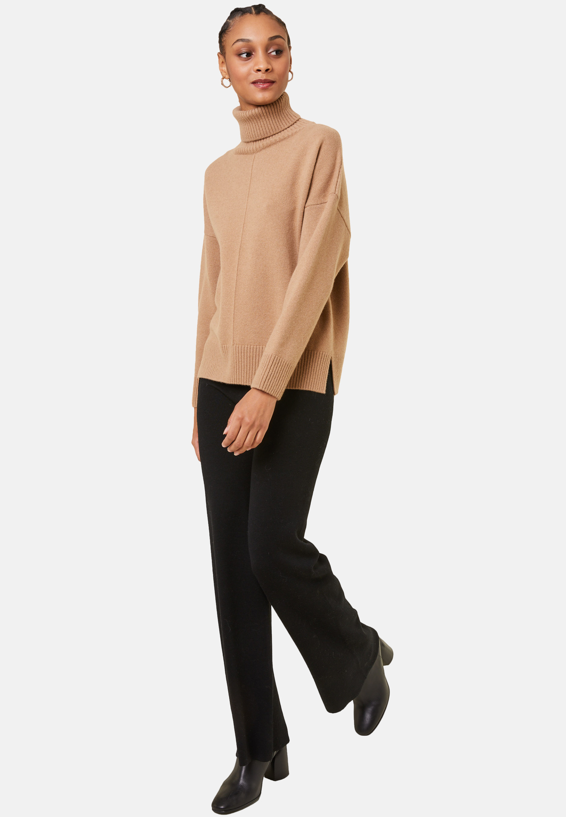 Pantalon à poches en laine mérinos - Gaetane