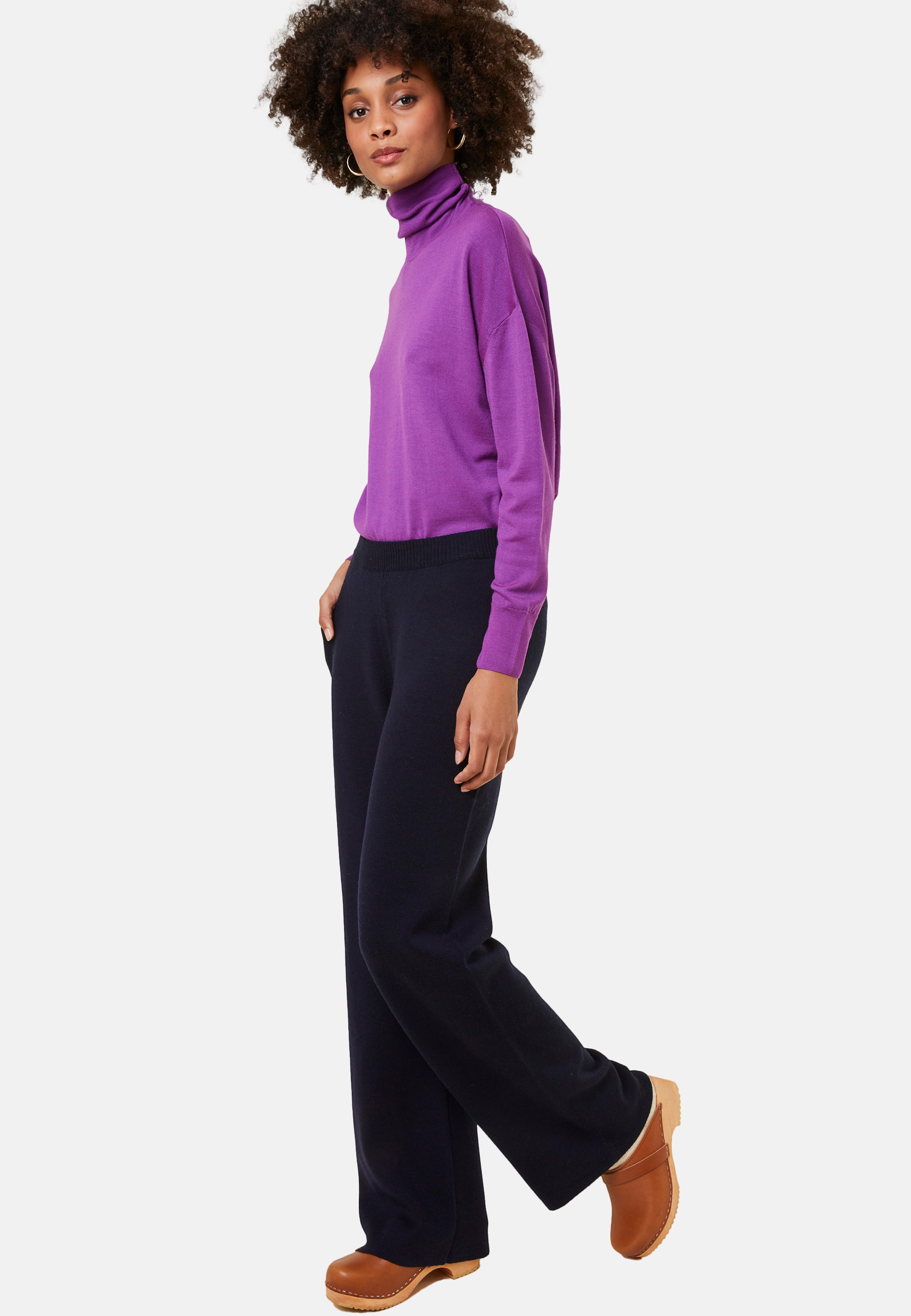 Merino wool pocket pants - Gaetane