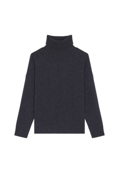 Turtleneck sweater with cashmere slits - Adena