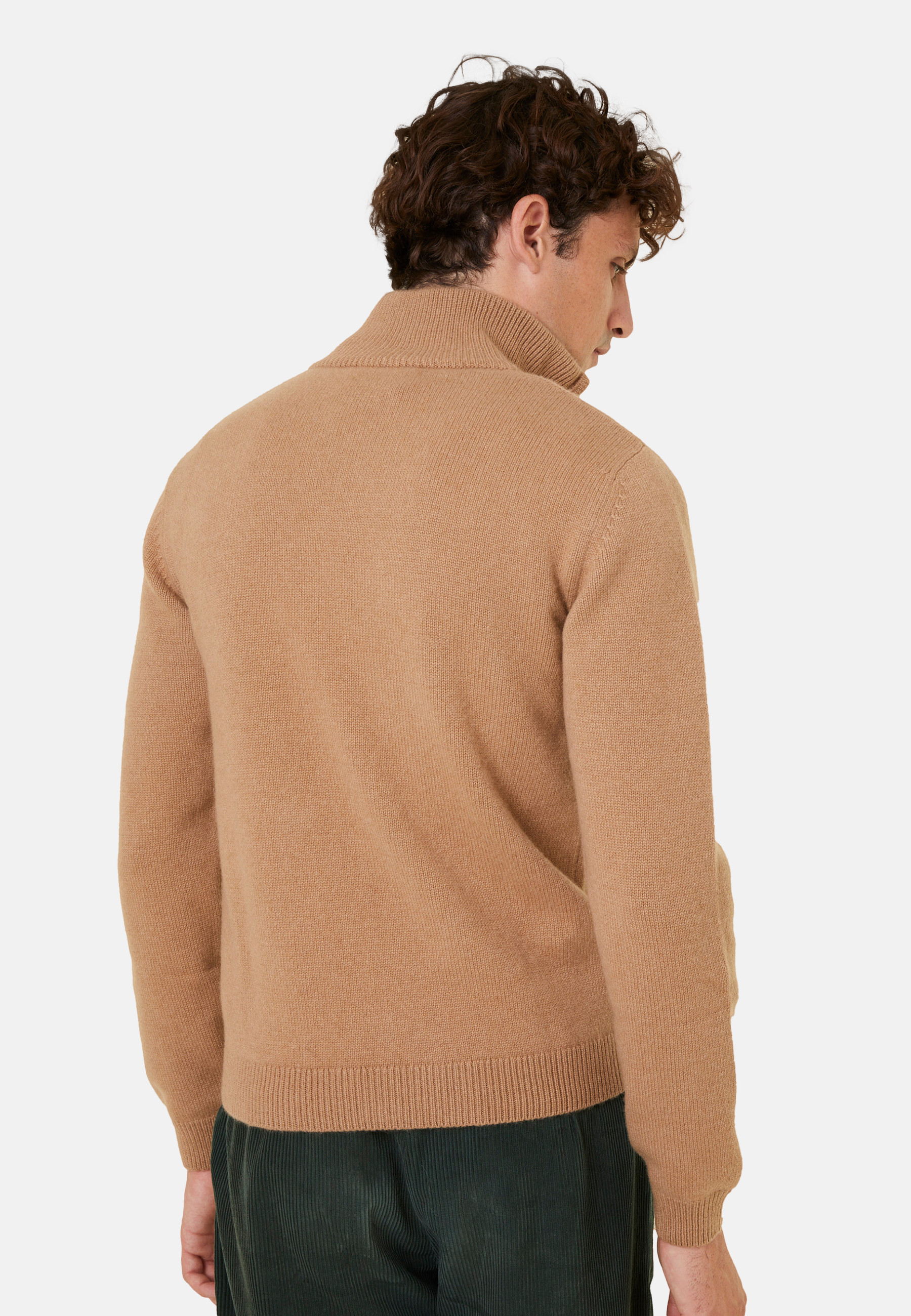 Zipped jacket in 4-ply cashmere - Balthazar