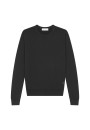Crew neck sweater with logo in merino wool - Eddie