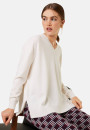 Loose sweater with V-neck slits in cashmere - Alienor