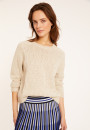 Pull emmanchures marteau en coton et lin - Mick 8001 ecru - 82 Ecru