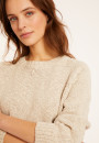 Pull emmanchures marteau en coton et lin - Mick 8001 ecru - 82 Ecru