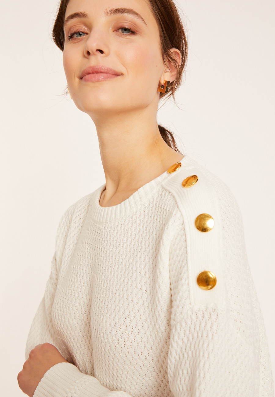Pull col rond en coton - Meryl