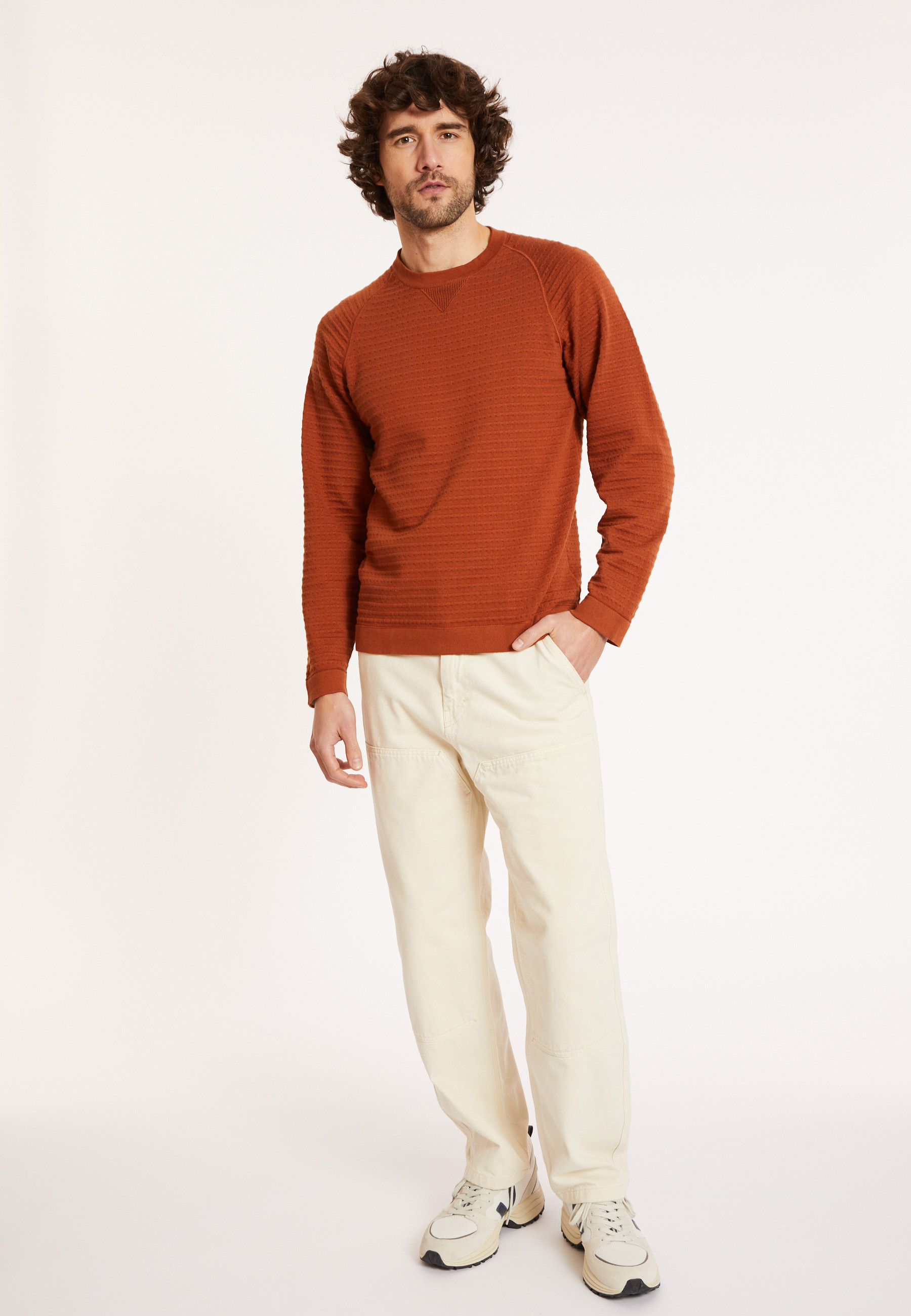 Raglan sleeve cotton sweater - Dwight