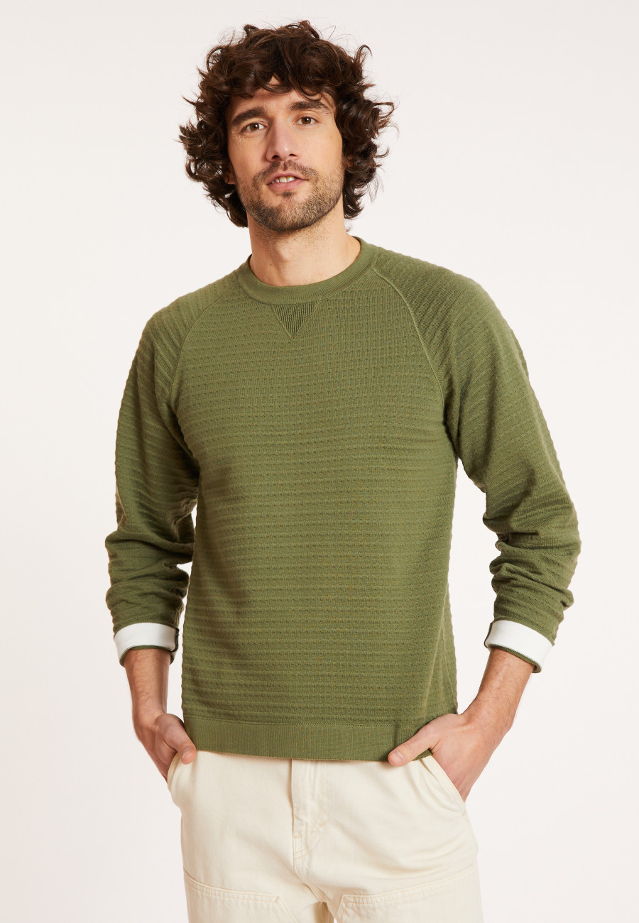 Raglan sleeve cotton sweater - Dwight