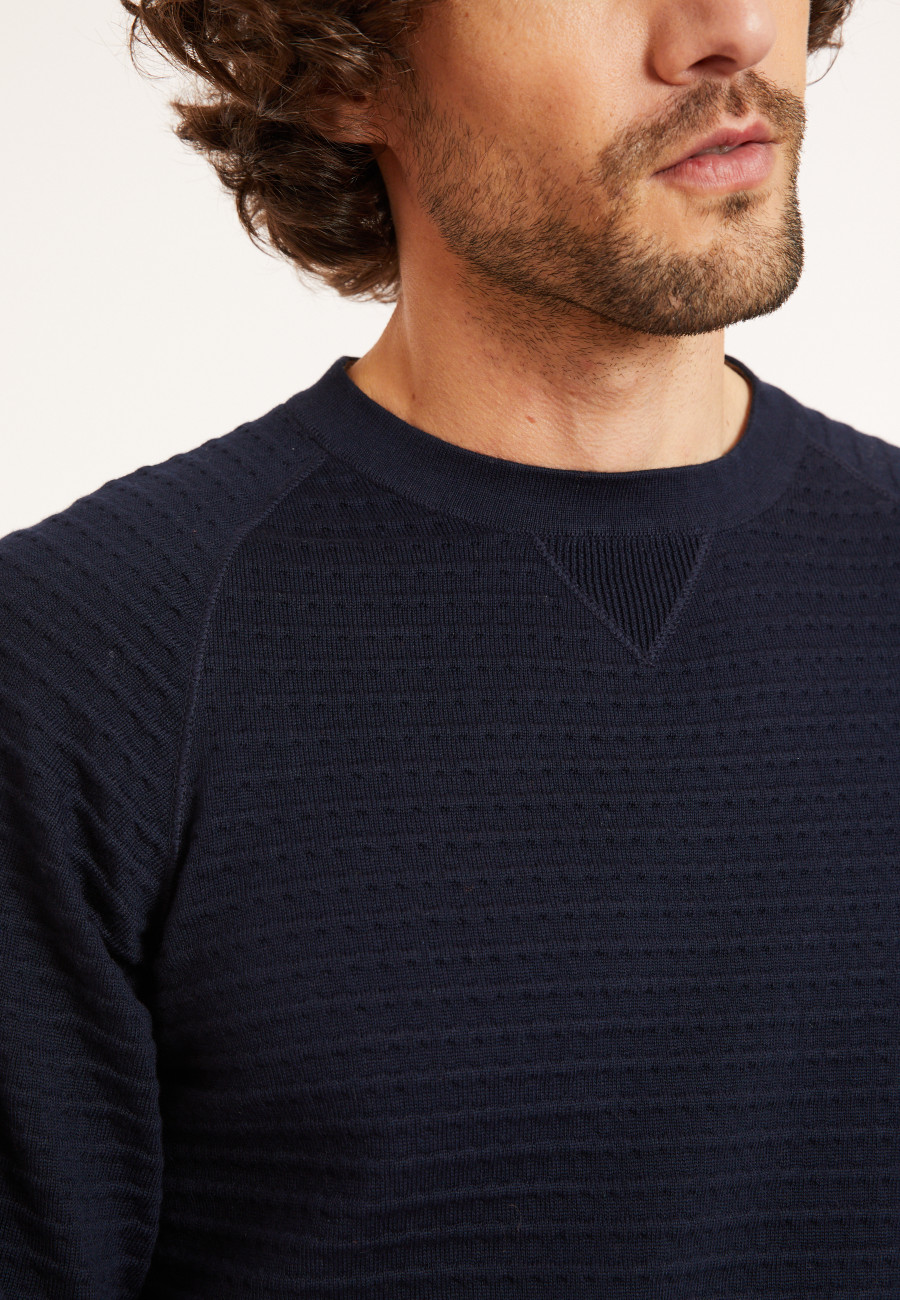 Raglan sleeve cotton sweater - Dwight