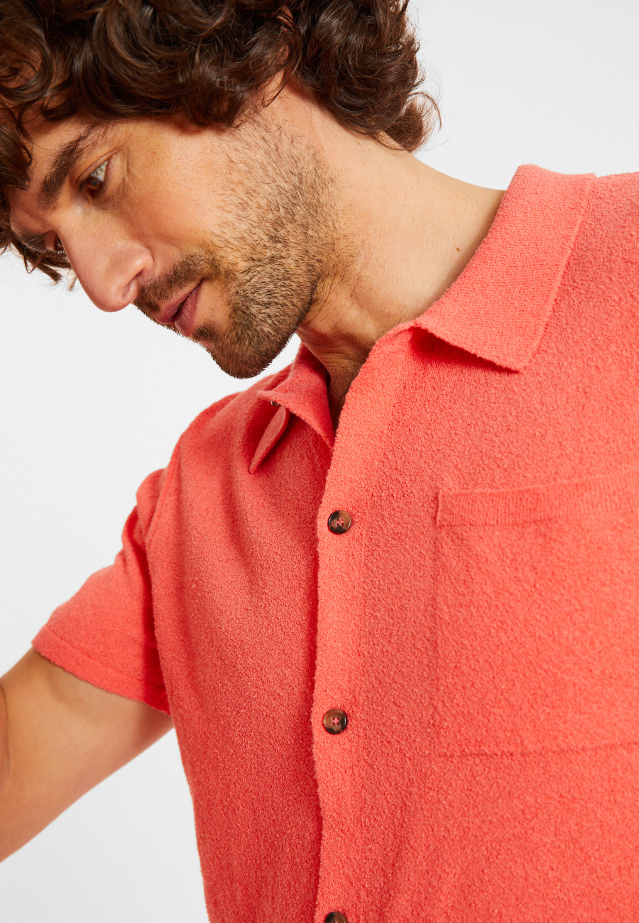 Camisa de algodão brossé - Dominique