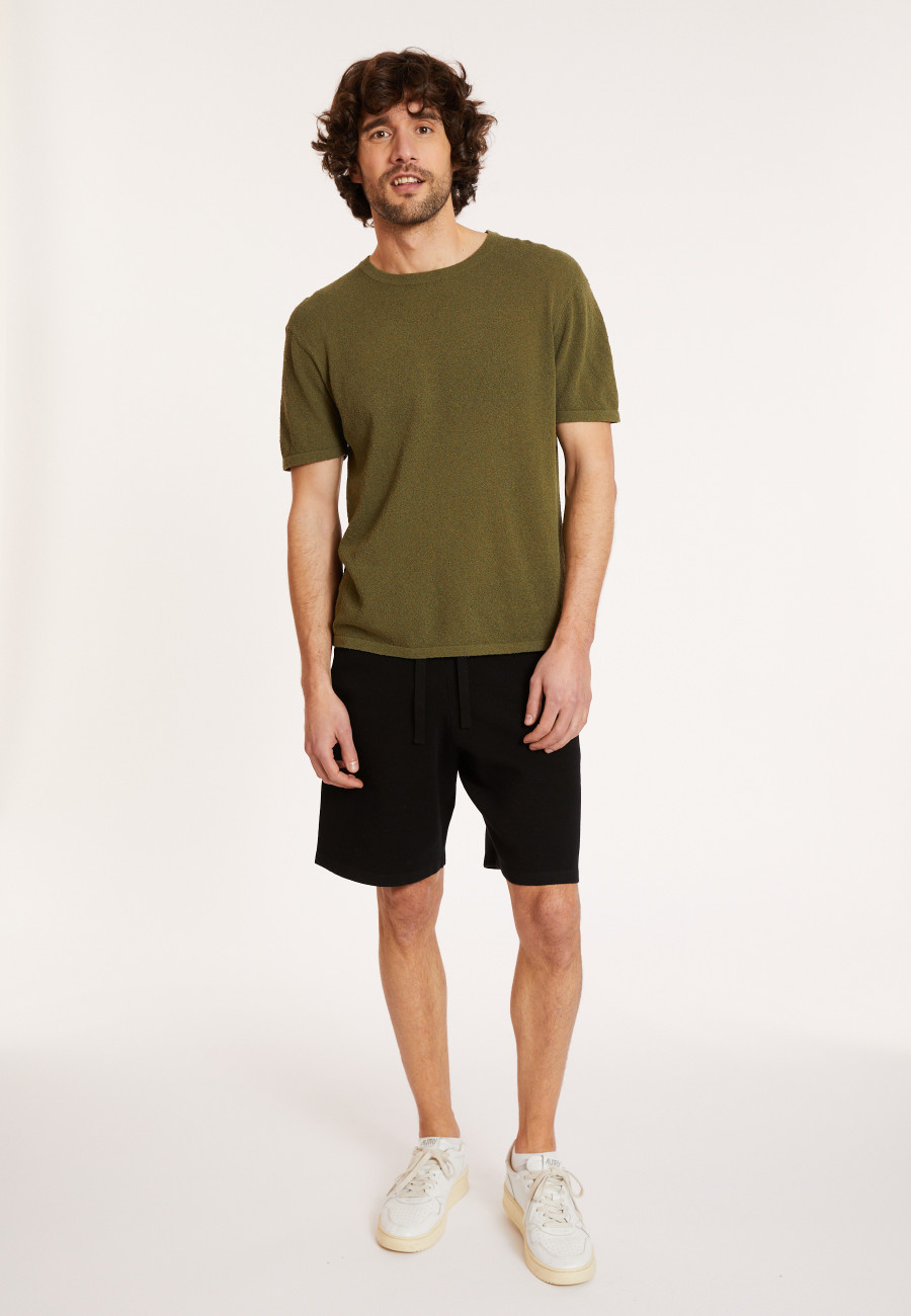 Brushed cotton round neck T-shirt - Don