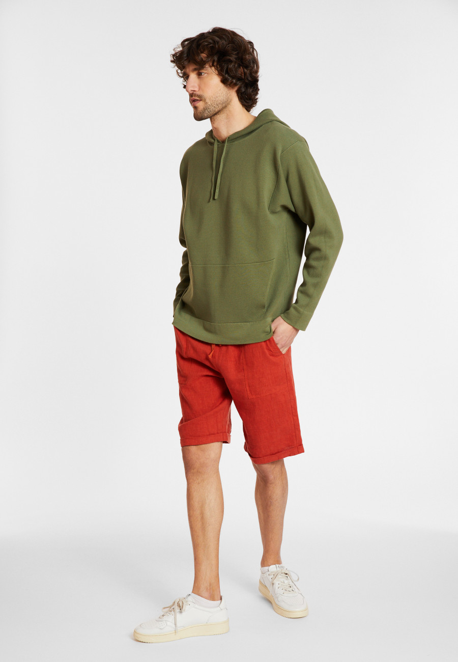 Hoodie with pockets in cotton - Damie