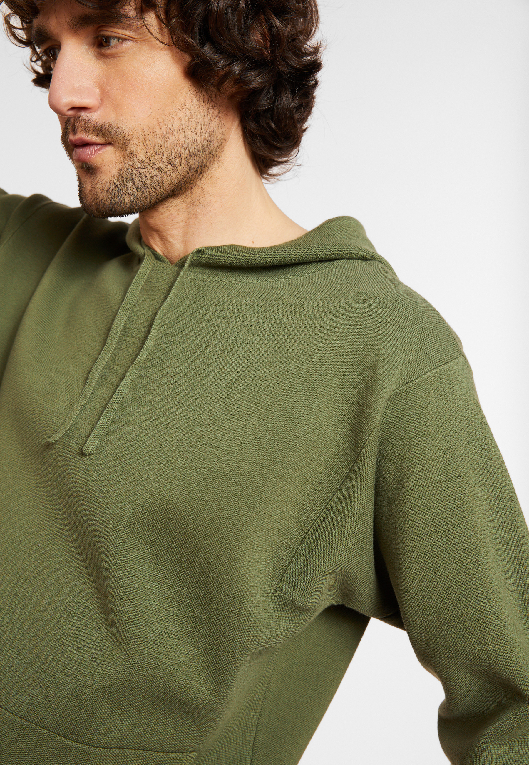 Hooded hoodie with pockets in cotton - Damien