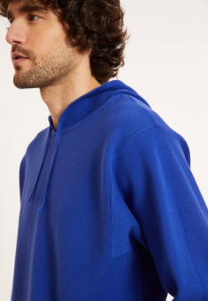 Hooded hoodie with pockets in cotton - Damien