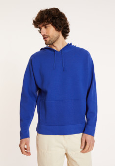Hooded hoodie with pockets in cotton - Damien