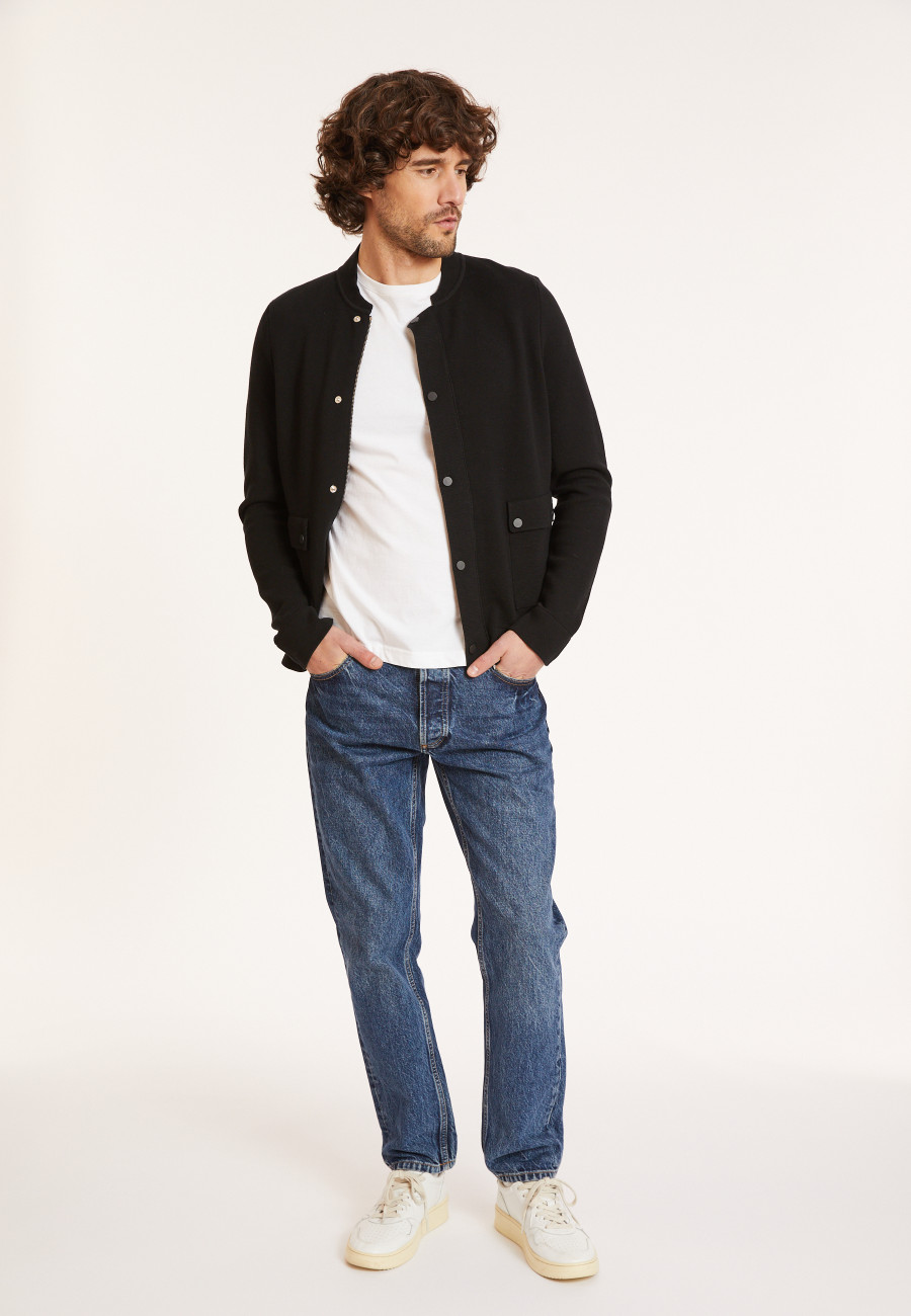 Zip cotton jacket with pockets - Dalil