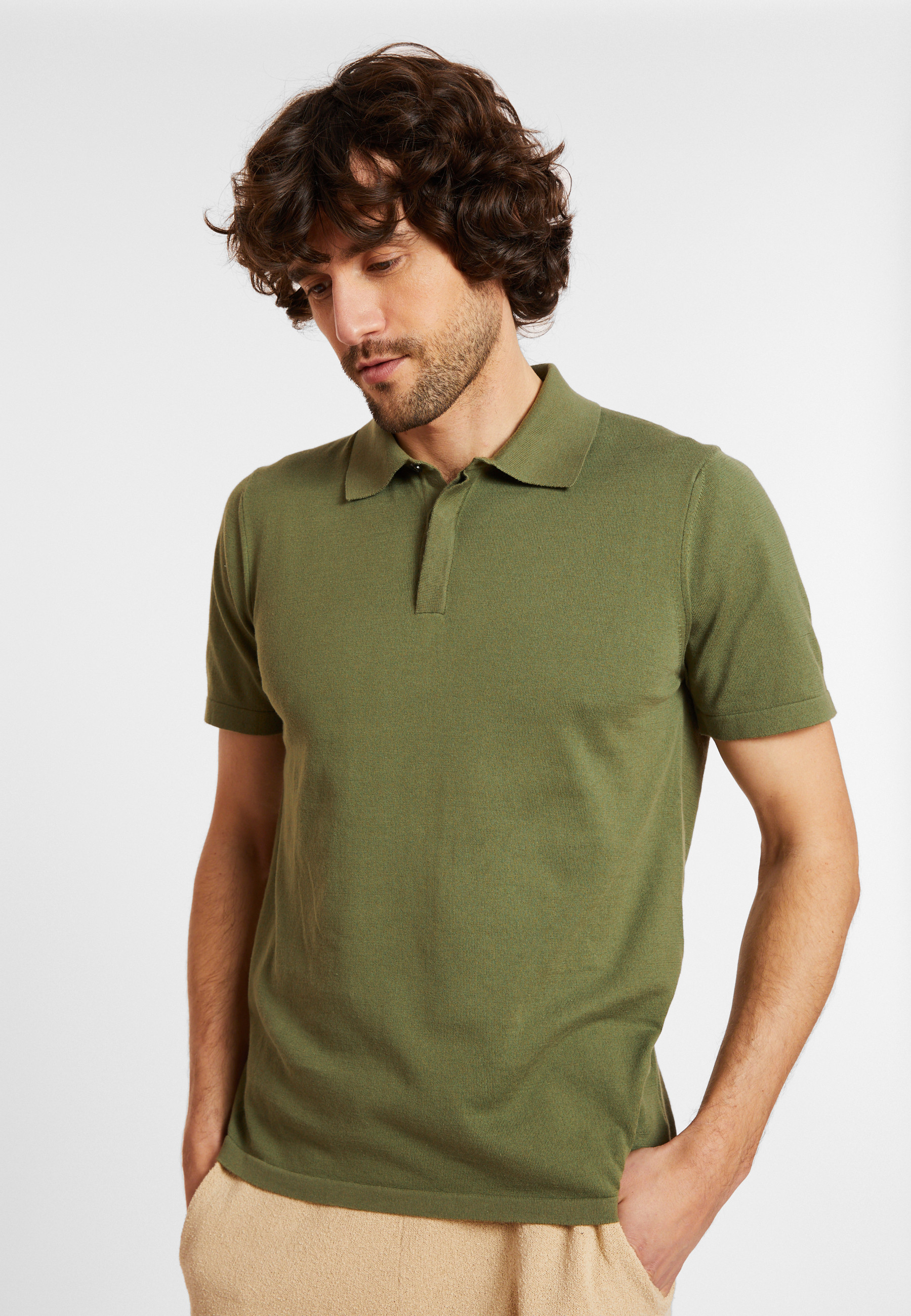 Cotton polo shirt - Domino