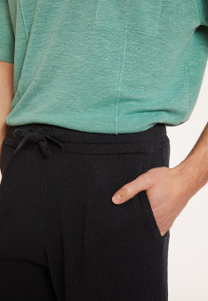 Short en coton brossé - Drey 8010 noir - 01 Noir