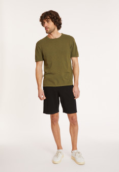 Short en coton avec poches - Donata 8010 noir - 01 Noir