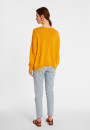 Pull ample coton et lin - Thalie 8060 ambre - 08 Jaune