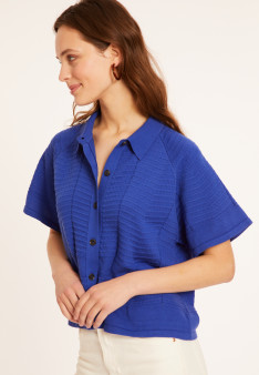 Short sleeve cotton blouse - Medina